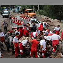 سیل در جاده چالوس