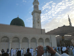 گنبد سبز مسجد النبی در مدینه