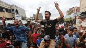 خوشحالی مردم غزه از اعلام پایان جنگ در غزه