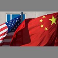 پرچم چين و امريکا
