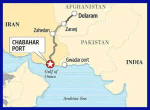 نقشه اصال ریلی ایران به اقیانوس هند