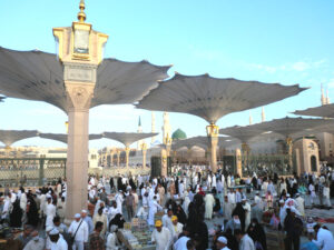 مدینه منوره - روبرو مسجدالنبی یادآور تلاش های خالصانه پیامبر اسلام برای سعادت بشر